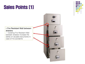 Ayoubi Fire Resistant 2 and 4 Drawer Filing Safes - Model No. SF750-4EKK - Ayoubi Steel Furniture Factory